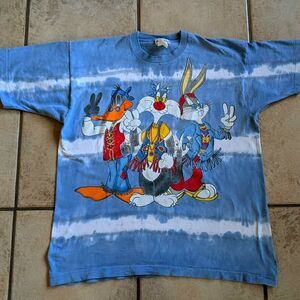 vintage 1993 Jerry Leigh Looney Tunes Hippie T-shirt One Size Fits Most Single